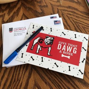 Picture of Give that Dawg a Bone cards and envelopes