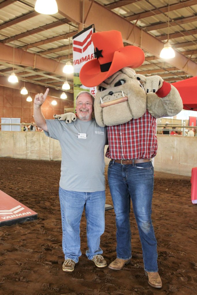 Tim Miller with Cowboy Hairy Dawg