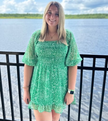 Chloe Harrelson, undergraduate student worker at the UGA Vegetable Entomology Lab in Tifton, Georgia.
