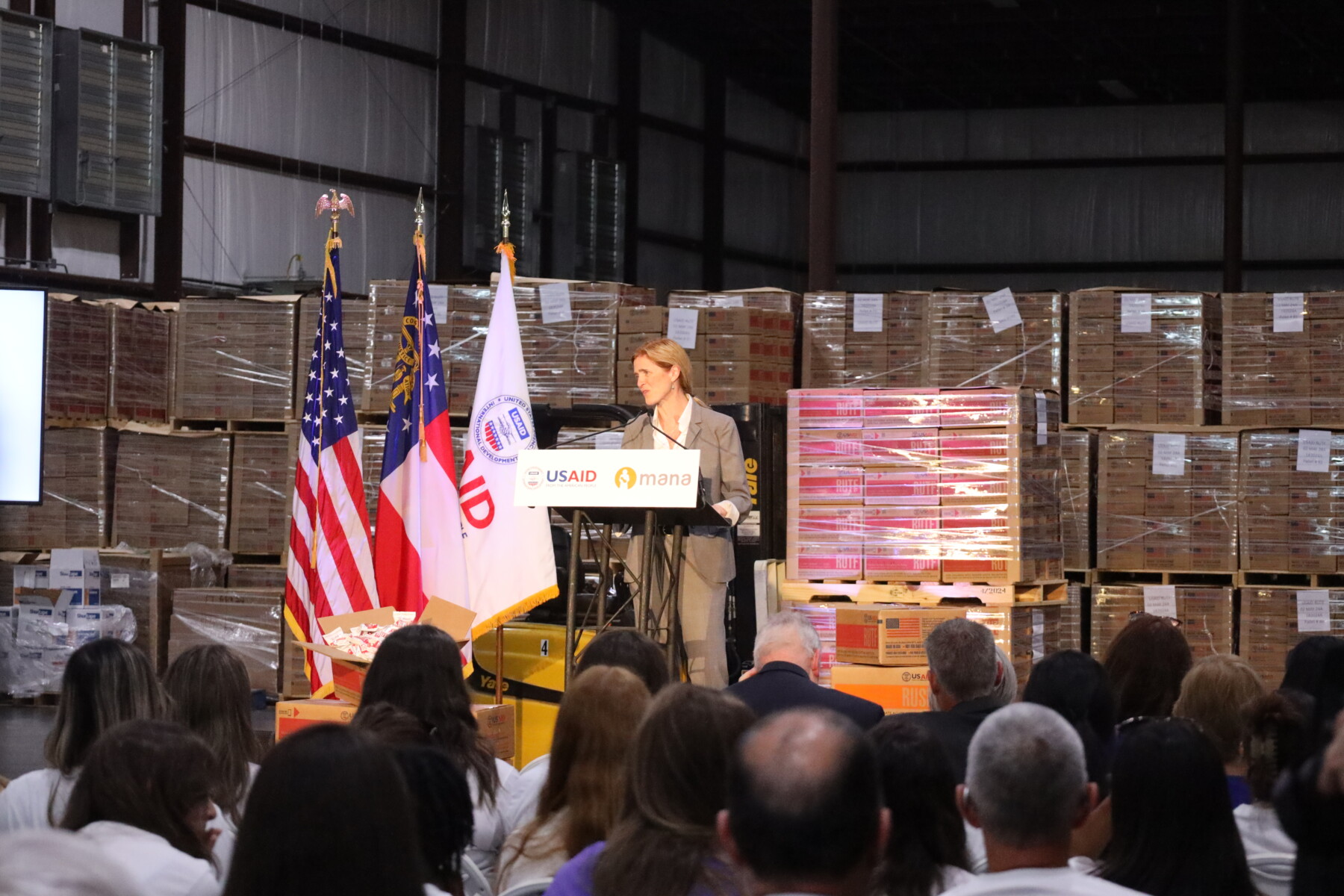 Administrator Power Visits RUTF Plant In Georgia Innovation Lab For 