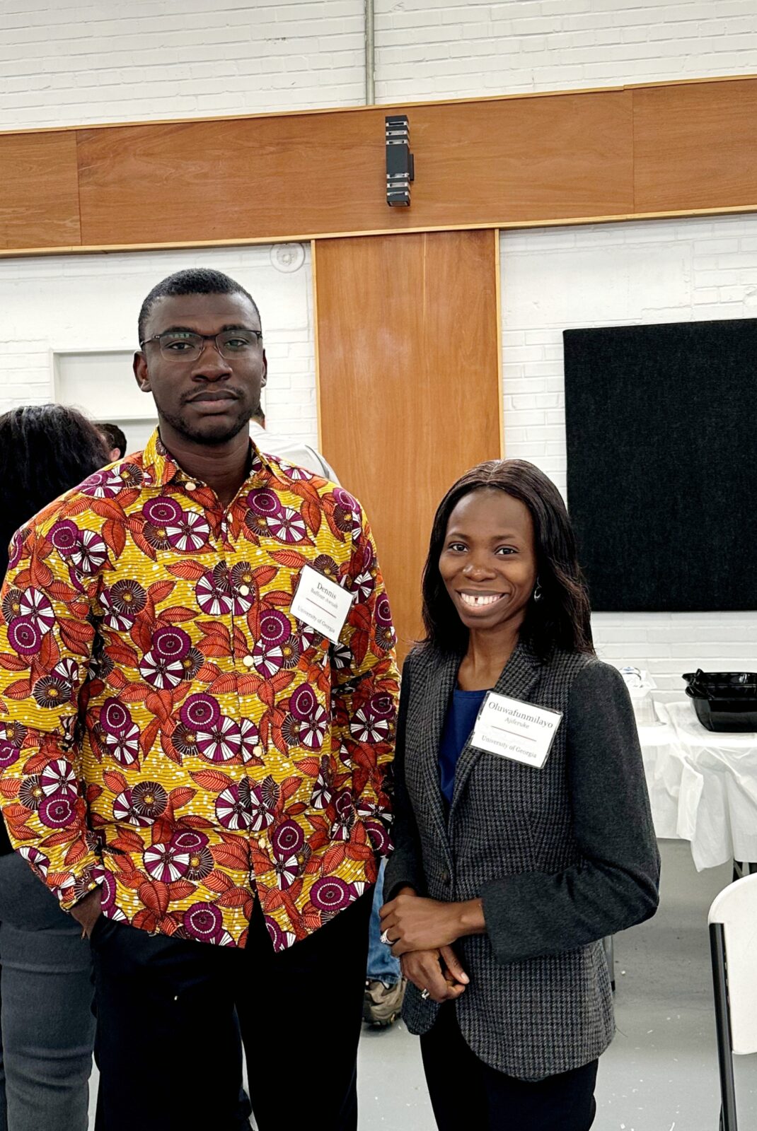Dennis and Oluwafunmilayo at the IPA Conference.