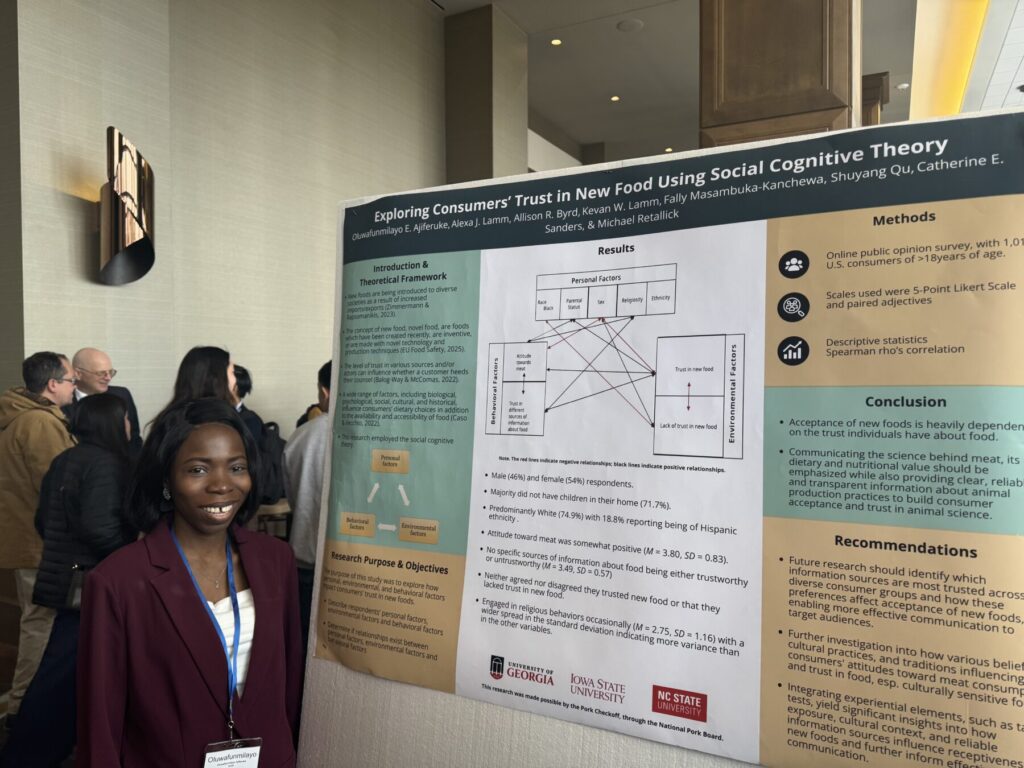 Fumi by her poster at NACS 2026