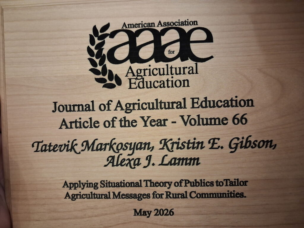 Journal Article of the Year Award