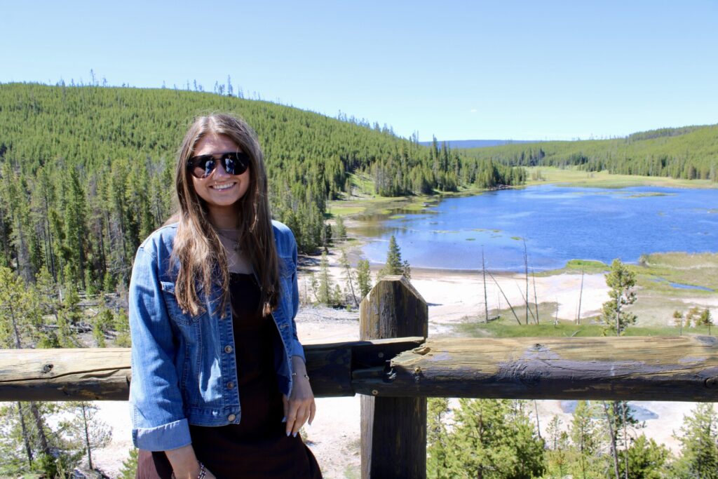 Gracie at Yellowstone National Park