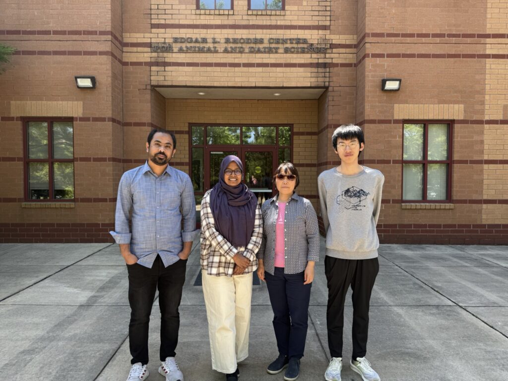 Dr. Liu with lab members