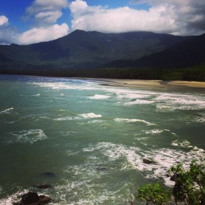 Off the coast of Cape Tribulation